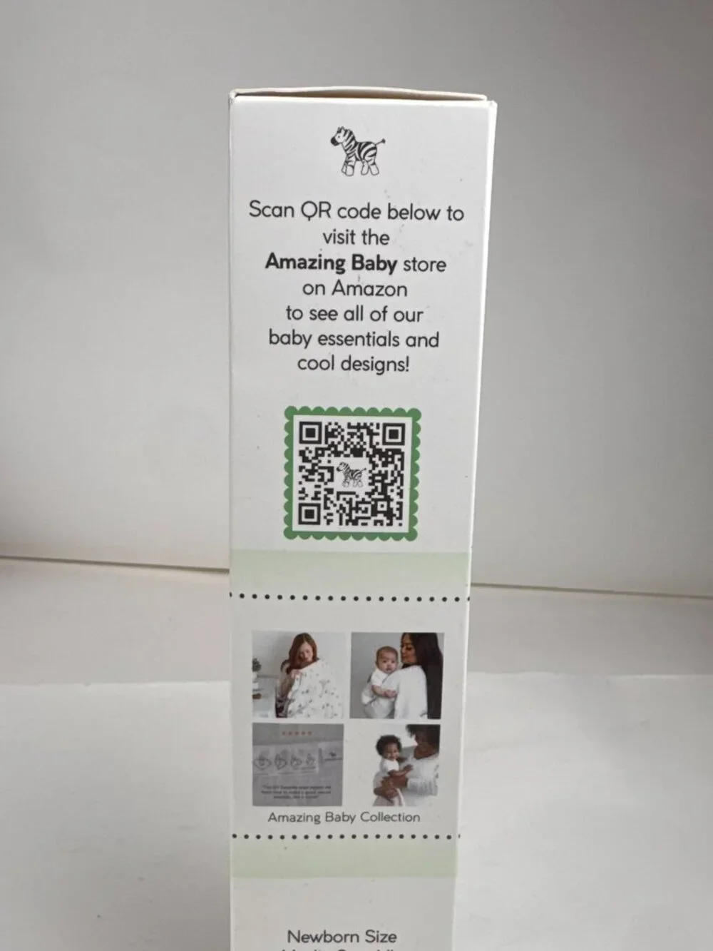 Amazing Baby Newborn Muslin Swaddle Blanket Unisex Baby Green 36x36